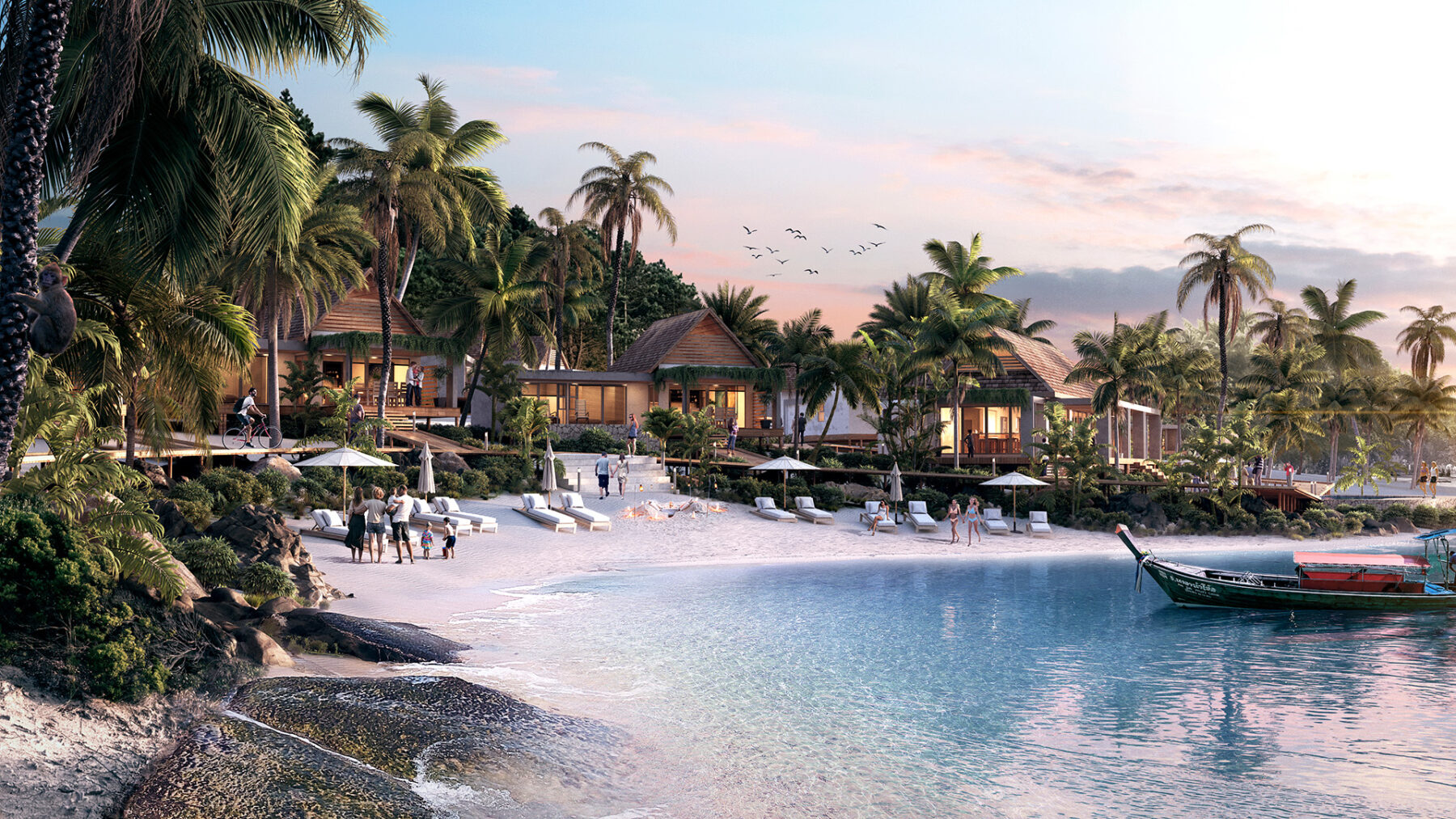 3D Rendering Beach